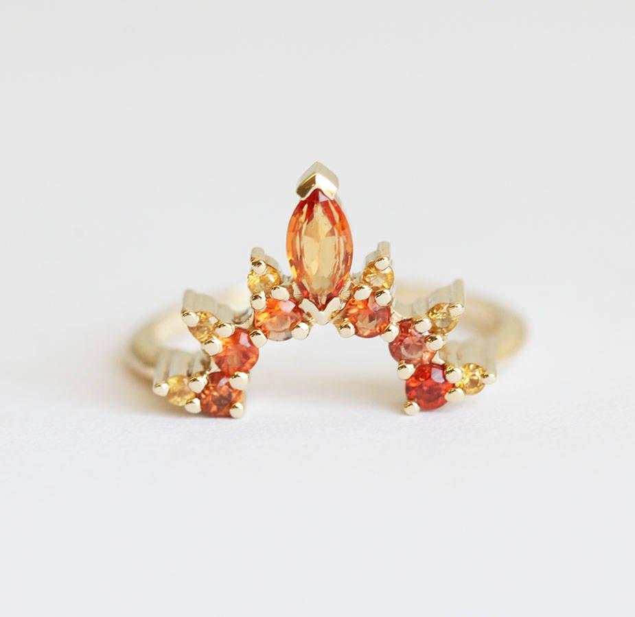 Marsa Flame Ring Set, Fire Ring Set-Capucinne