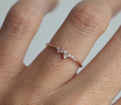 Mini Round Diamond Cluster Ring-Capucinne