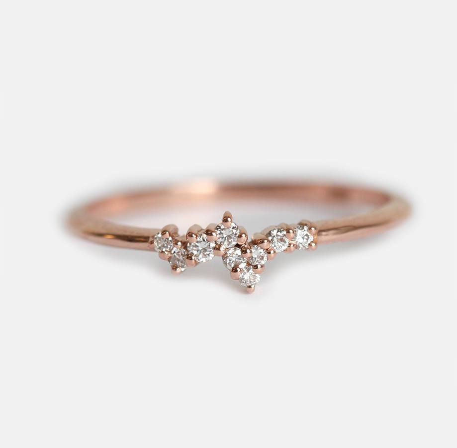 Mini Round Diamond Cluster Ring-Capucinne