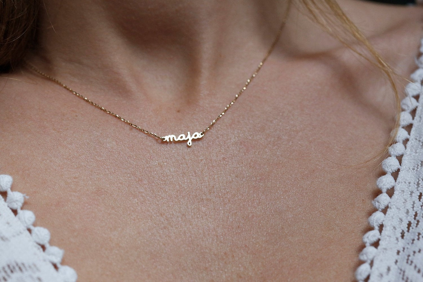 Minimalist Custom Necklace, Initial Necklace