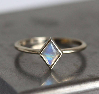 Kite Moonstone Engagement Ring