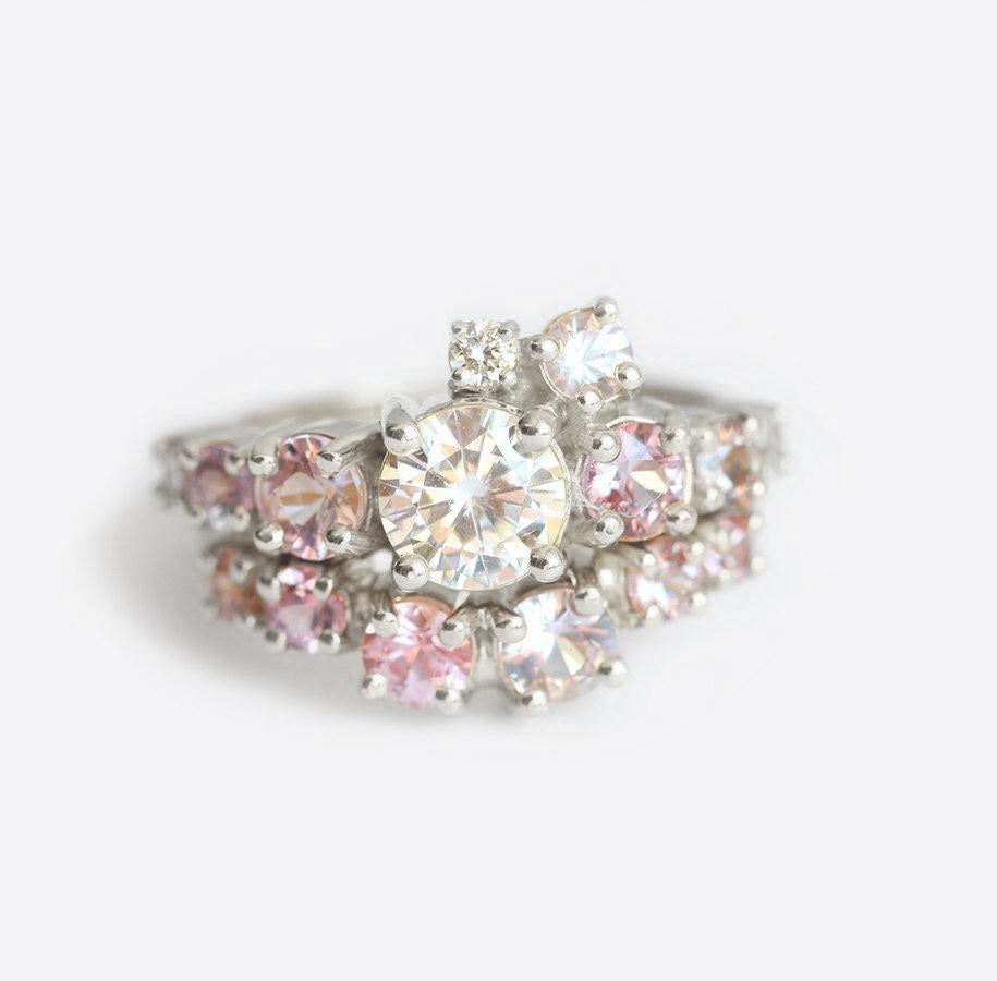 Nancy Round Diamond Cluster Ring-Capucinne