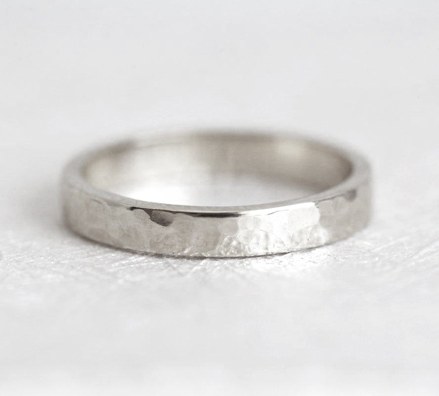 Pierrot Hammered Ring, Wedding Ring-Capucinne