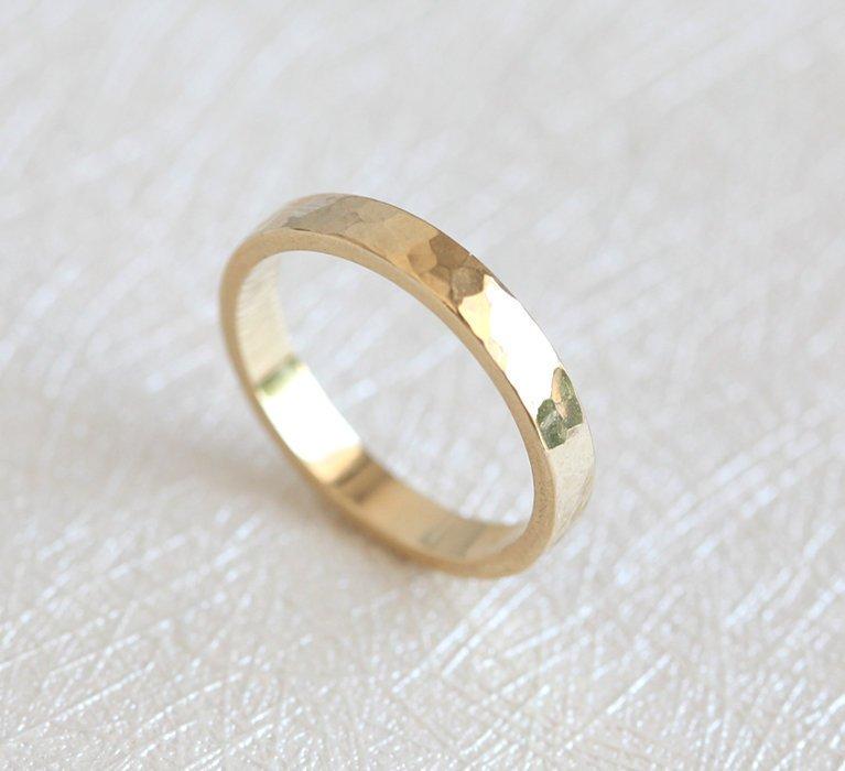 Pierrot Hammered Ring, Wedding Ring-Capucinne