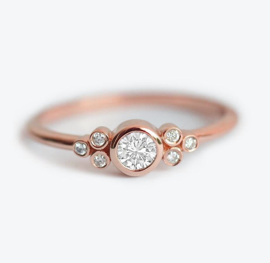 Princess Diamond Ring, Three Stone Ring
