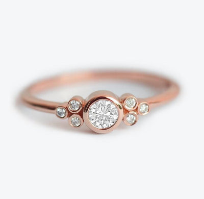 Princess Diamond Ring, Three Stone Ring