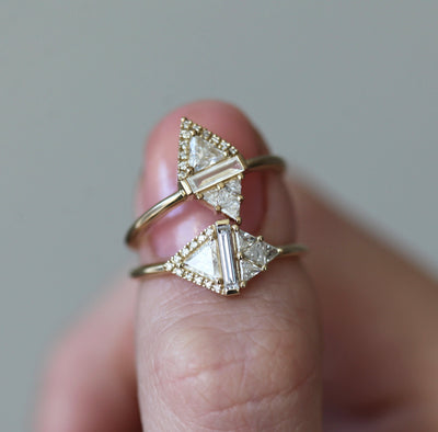 Rhombus Diamond Ring-Capucinne