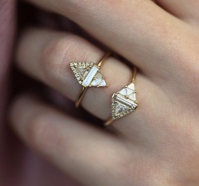 Rhombus Diamond Ring-Capucinne