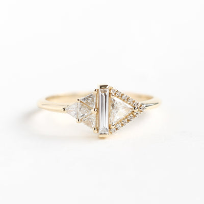 Rhombus Diamond Ring - Capucinne