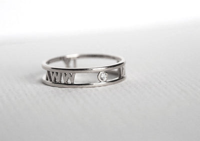 Roman Numerals Band, Roman Numerals Ring-Capucinne