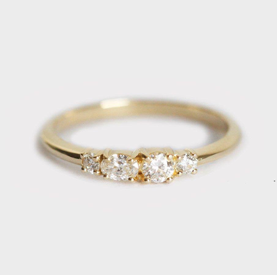 Rory Oval Diamond Cluster Ring-Capucinne