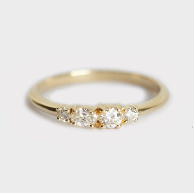 Rory Oval Diamond Cluster Ring-Capucinne