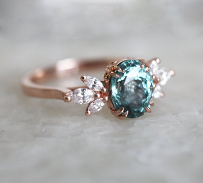Salma Sapphire Diamond Ring-Capucinne