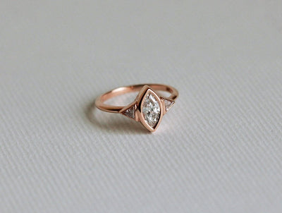Sarita Marquise Diamond Engagement Ring-Capucinne