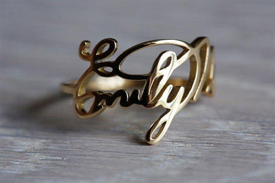 Signature Ring, Personalized Ring-Capucinne