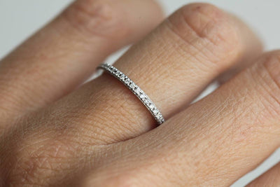 SKYLAR ETERNITY DIAMOND BAND, ETERNITY DIAMOND RING-Capucinne