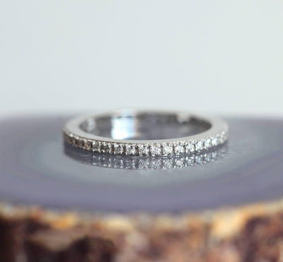 SKYLAR ETERNITY DIAMOND BAND, ETERNITY DIAMOND RING-Capucinne