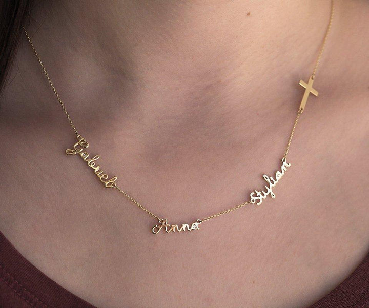 Custom name necklace gold cheap online