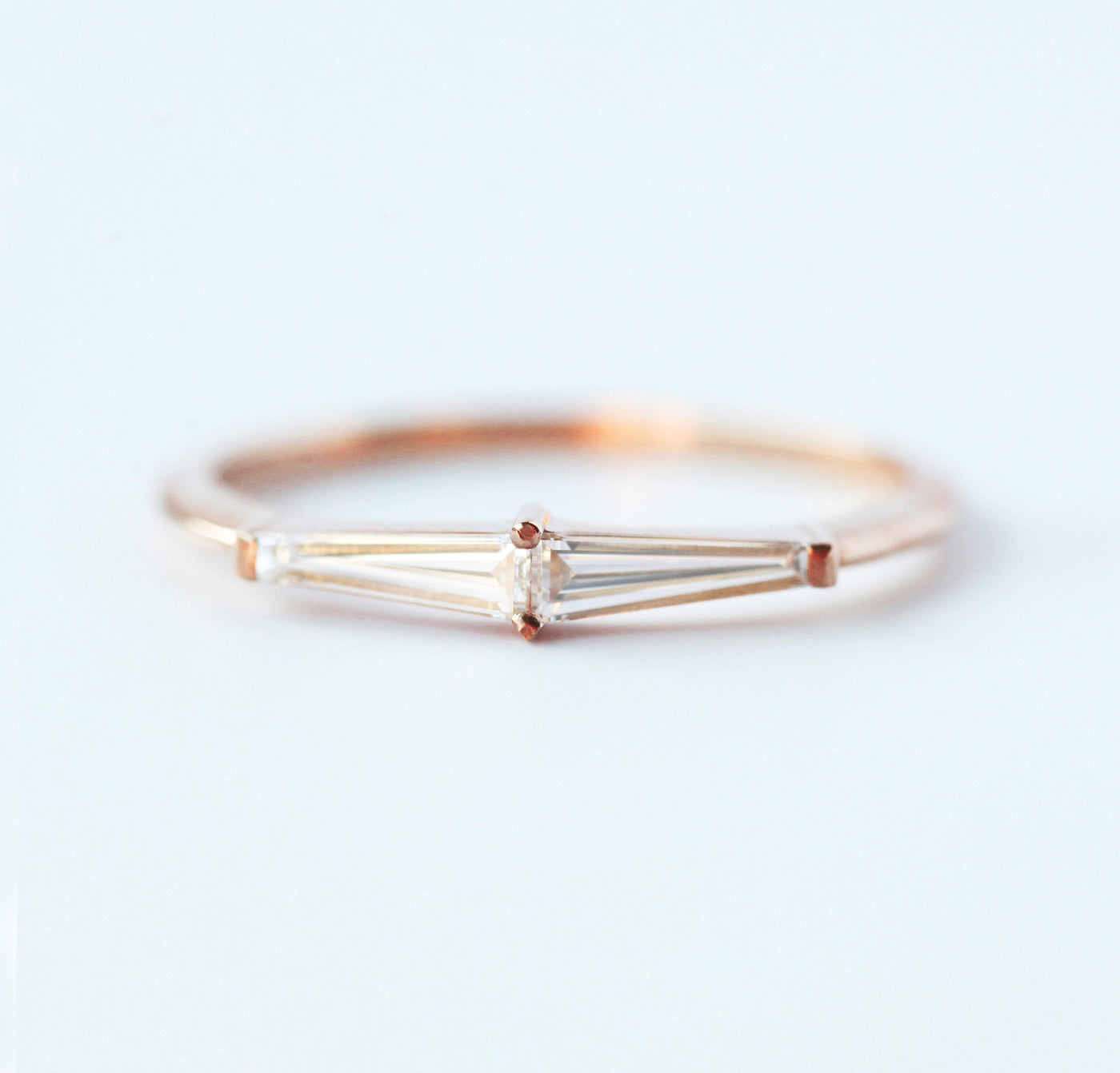 Lucille Tapered Baguette Diamond Ring-Capucinne