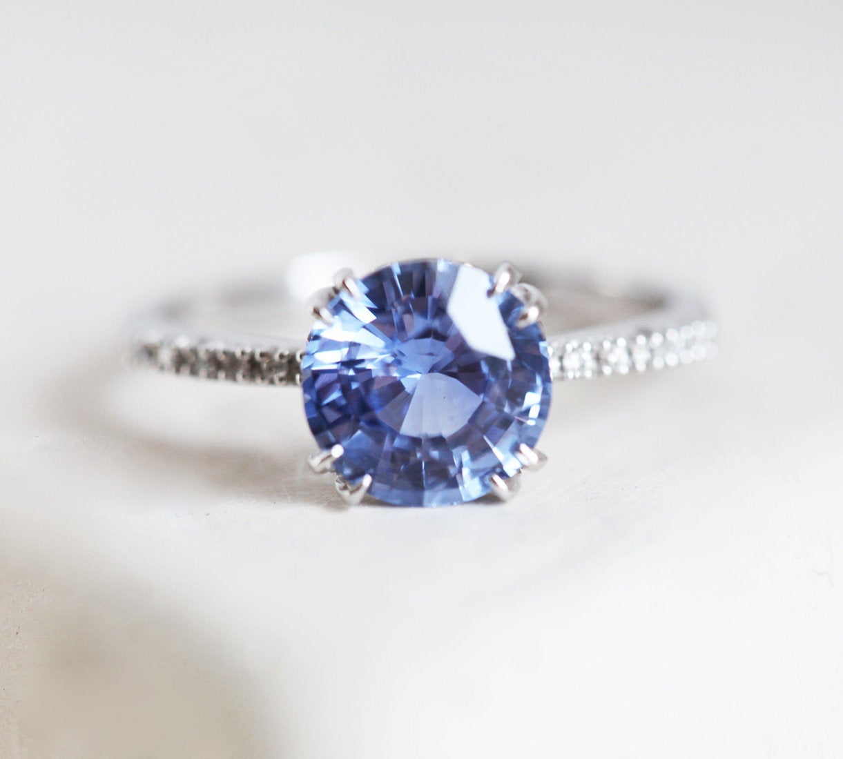 Ursula Blue Sapphire Diamond Ring – Capucinne