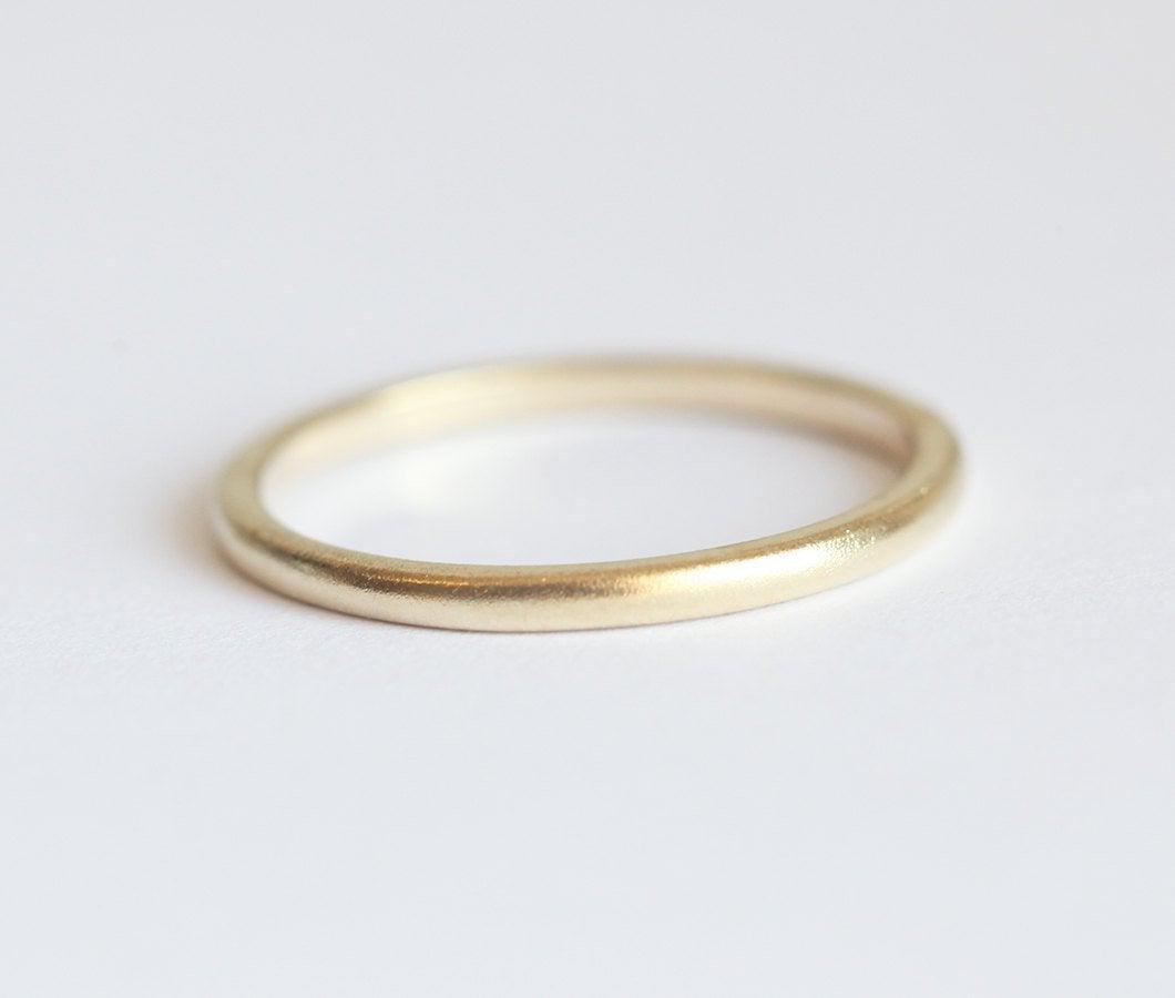 Wedding Ring, 14K Gold Ring-Capucinne