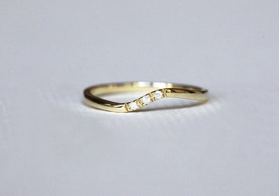 Round white diamond eternity ring