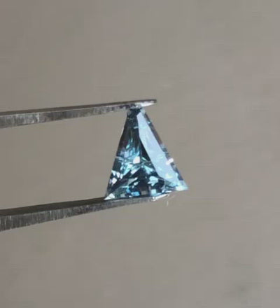 Loose 0.60 Ct Triangle Light Blue Montana Sapphire